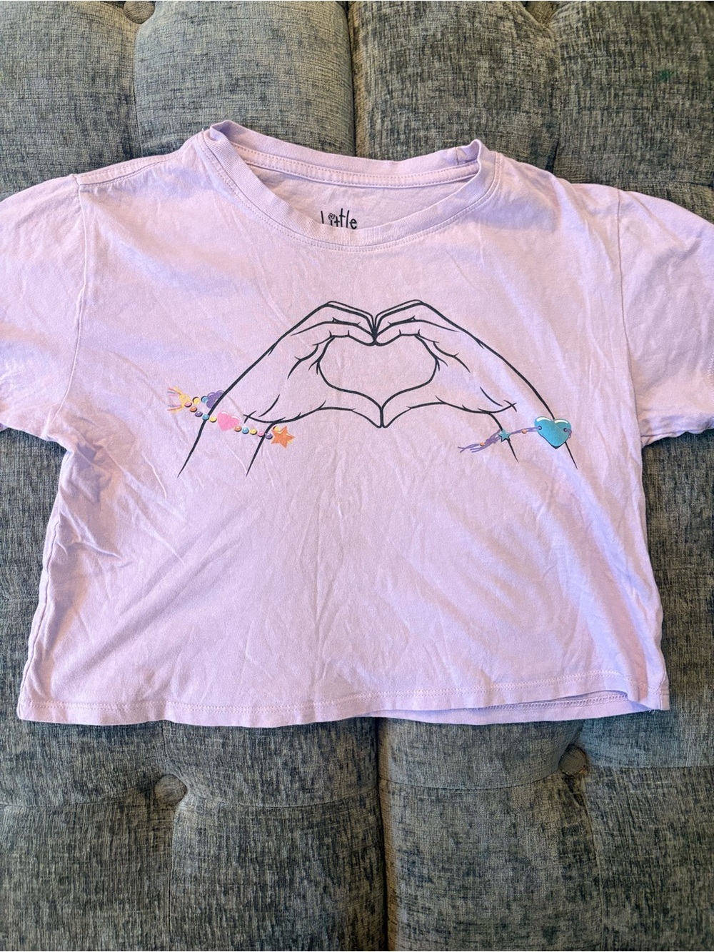 ADD-ON ITEM ONLY*** READ BELOW BEFORE PURCHASING**Girls' Lavender Graphic Heart